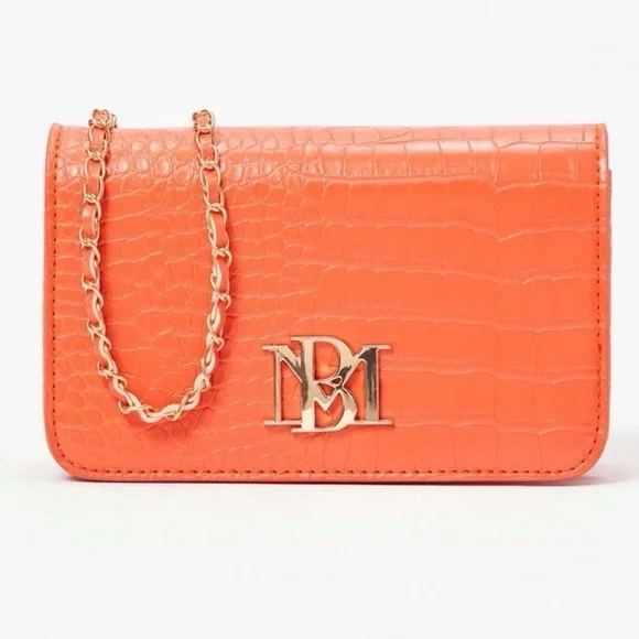 Badgley Mischka Small Crocodile Print Crossbody Bag - Picture 1 of 4